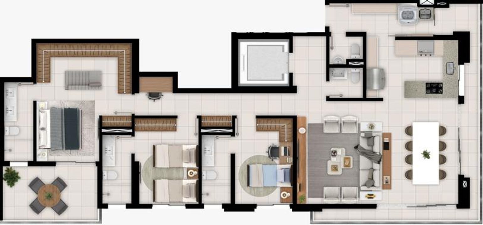 Apartamento à venda com 3 quartos, 174m² - Foto 29