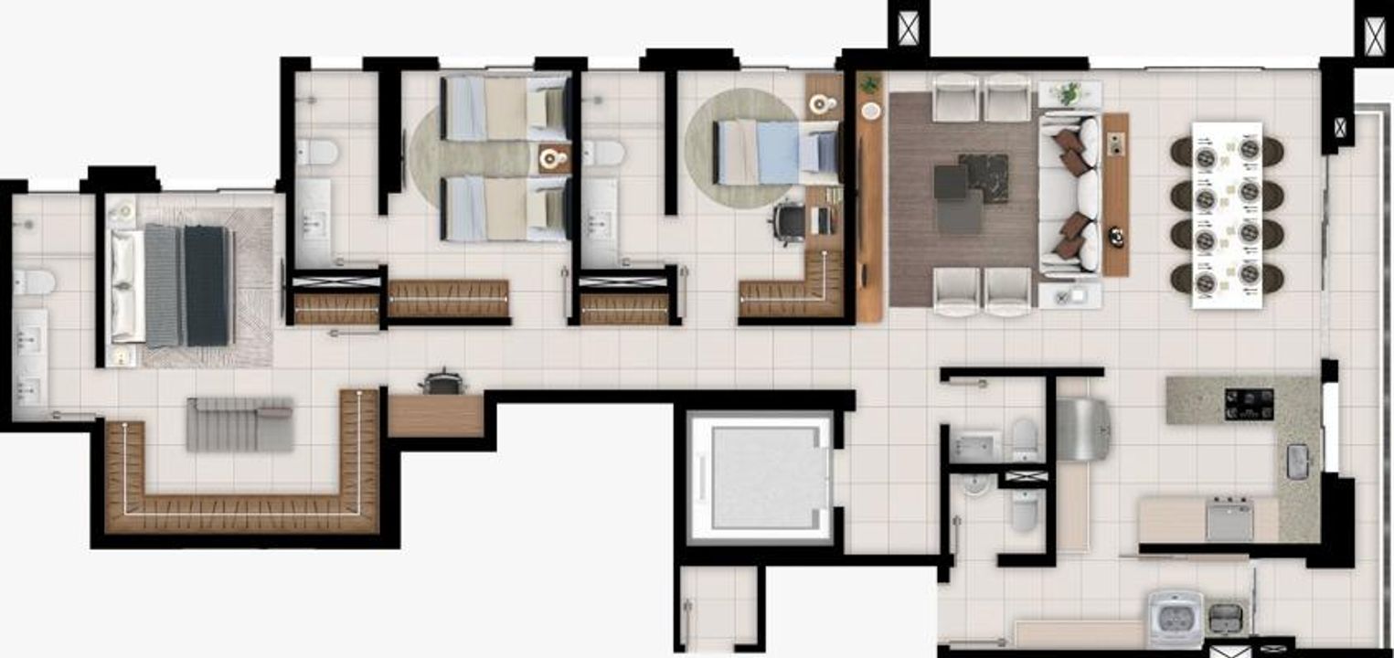 Apartamento à venda com 3 quartos, 174m² - Foto 32